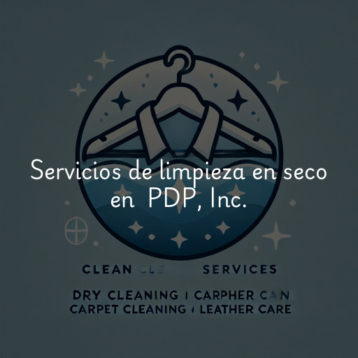 Servicios de limpieza en seco en PDP, Inc.