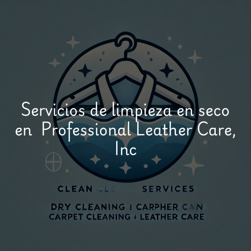 Servicios de limpieza en seco en Professional Leather Care, Inc