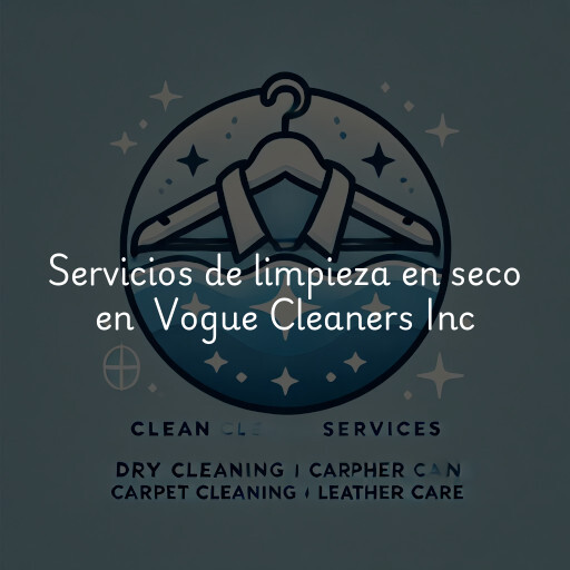 Servicios de limpieza en seco en Vogue Cleaners Inc