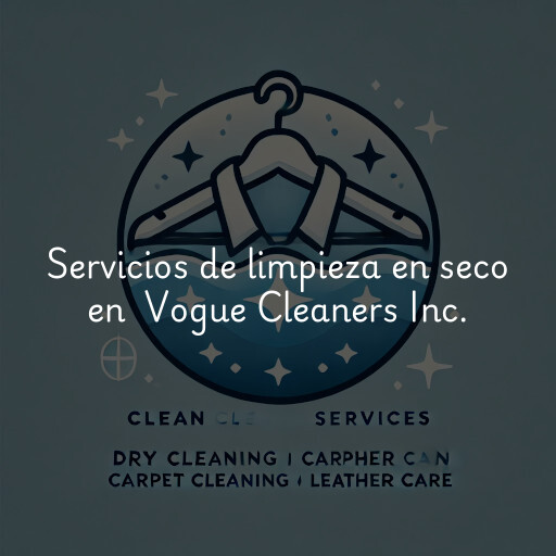 Servicios de limpieza en seco en Vogue Cleaners Inc.