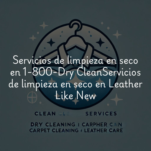 Servicios de limpieza en seco en