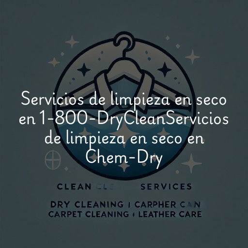 Servicios de limpieza en seco en