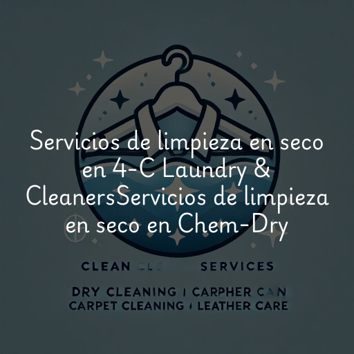 Servicios de limpieza en seco en