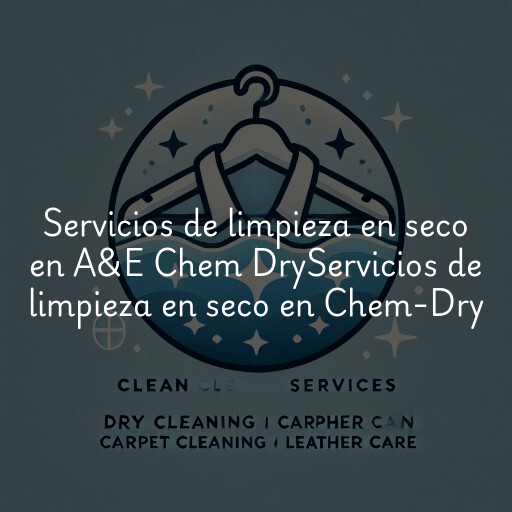 Servicios de limpieza en seco en