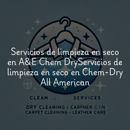 Servicios de limpieza en seco en
