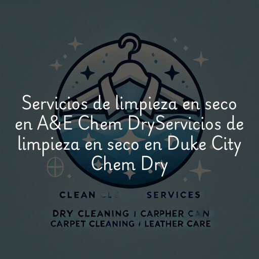 Servicios de limpieza en seco en