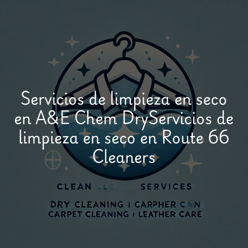 Servicios de limpieza en seco en