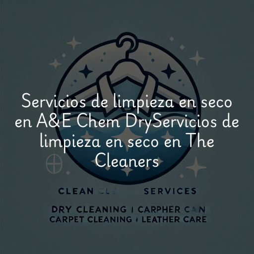 Servicios de limpieza en seco en