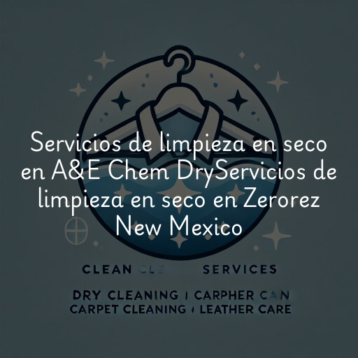 Servicios de limpieza en seco en