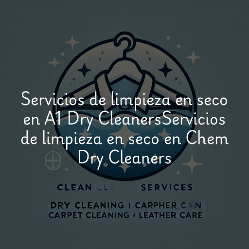 Servicios de limpieza en seco en