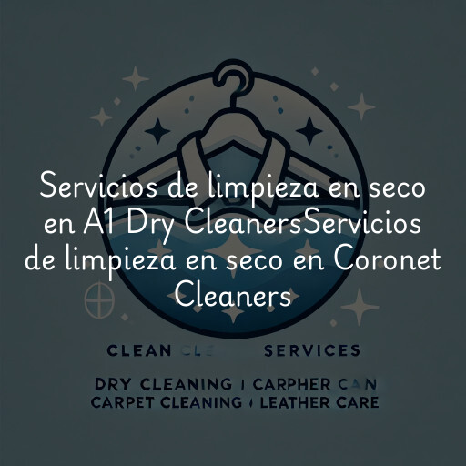 Servicios de limpieza en seco en