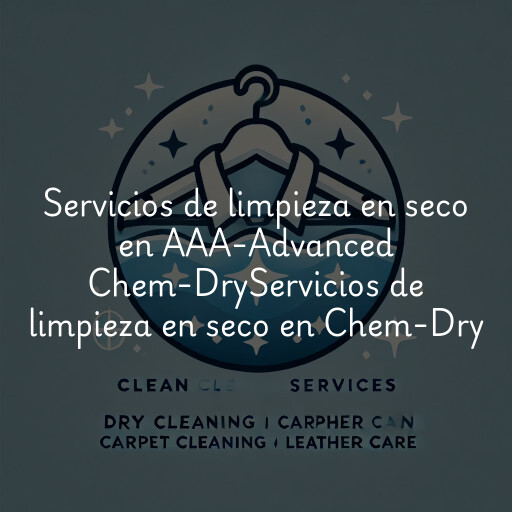Servicios de limpieza en seco en