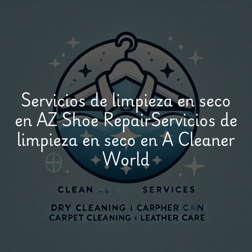 Servicios de limpieza en seco en