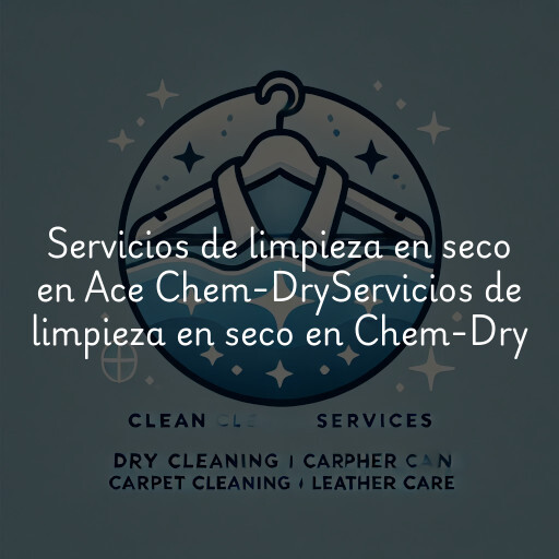 Servicios de limpieza en seco en