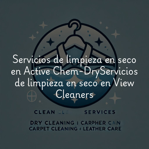Servicios de limpieza en seco en