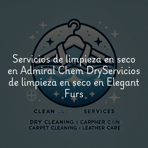Servicios de limpieza en seco en