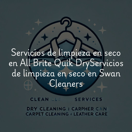 Servicios de limpieza en seco en