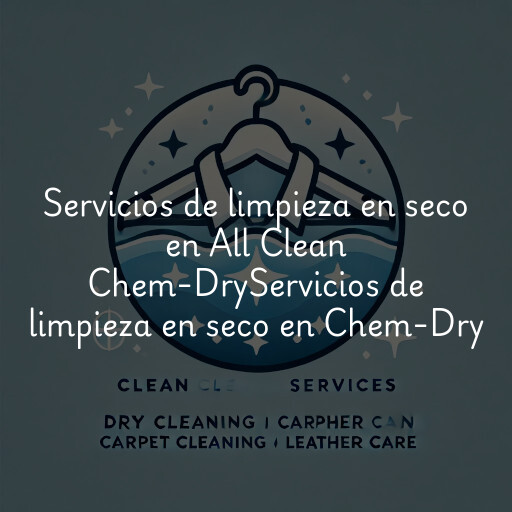 Servicios de limpieza en seco en