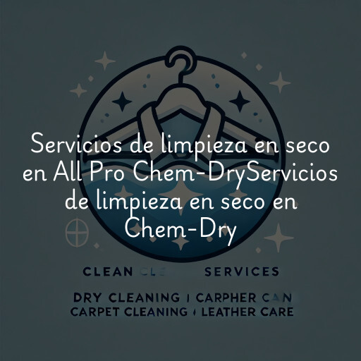 Servicios de limpieza en seco en