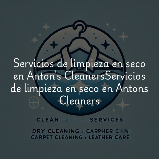 Servicios de limpieza en seco en