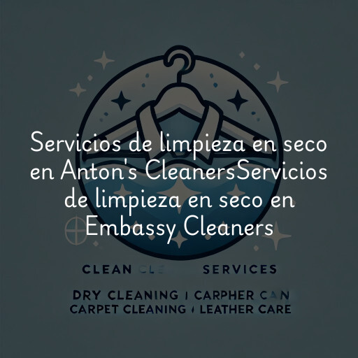 Servicios de limpieza en seco en