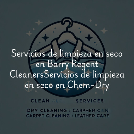 Servicios de limpieza en seco en