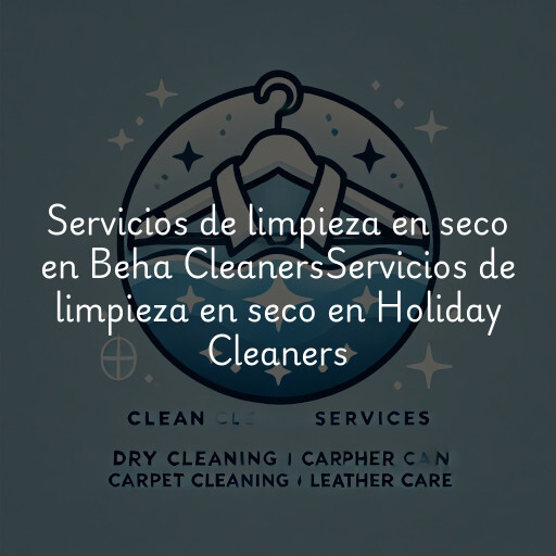 Servicios de limpieza en seco en