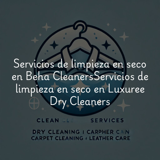 Servicios de limpieza en seco en