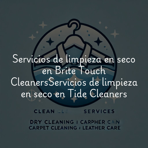 Servicios de limpieza en seco en