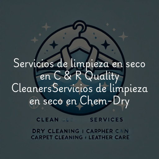 Servicios de limpieza en seco en