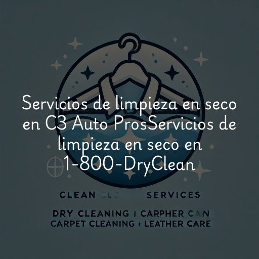 Servicios de limpieza en seco en