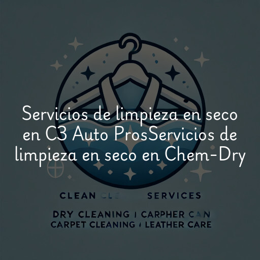 Servicios de limpieza en seco en