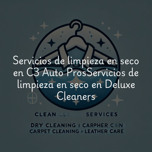 Servicios de limpieza en seco en