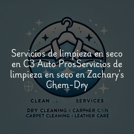 Servicios de limpieza en seco en