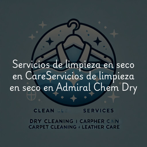 Servicios de limpieza en seco en