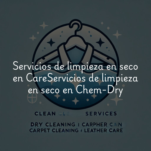 Servicios de limpieza en seco en