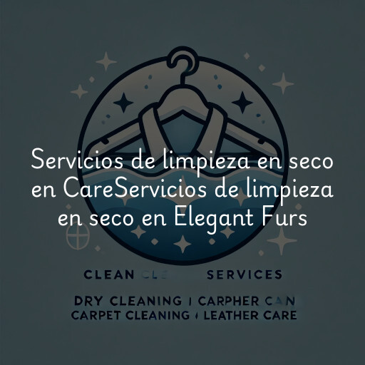 Servicios de limpieza en seco en