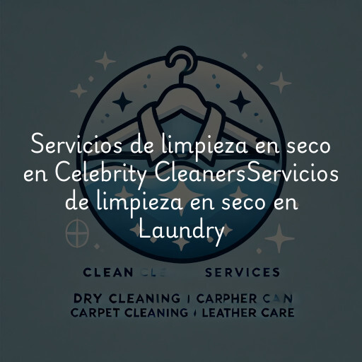 Servicios de limpieza en seco en