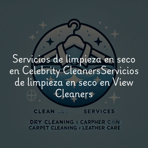 Servicios de limpieza en seco en