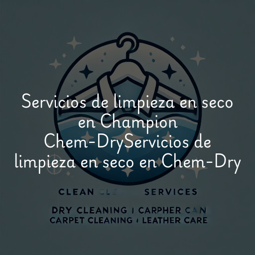 Servicios de limpieza en seco en