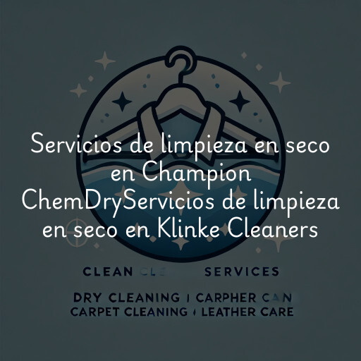 Servicios de limpieza en seco en