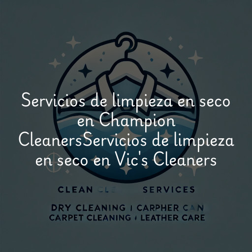 Servicios de limpieza en seco en