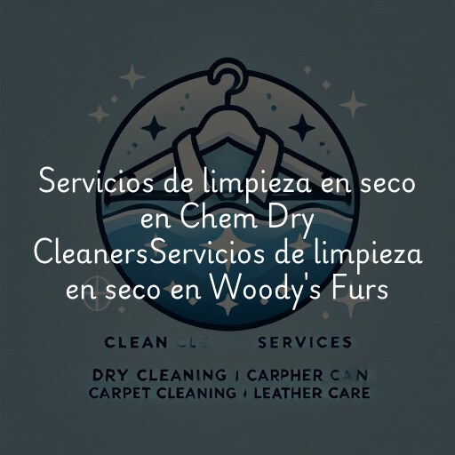 Servicios de limpieza en seco en
