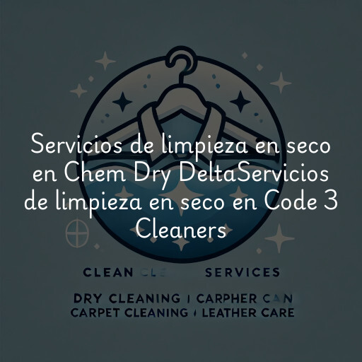 Servicios de limpieza en seco en