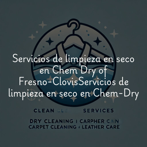Servicios de limpieza en seco en