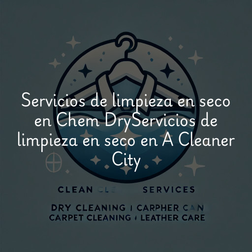 Servicios de limpieza en seco en