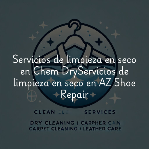 Servicios de limpieza en seco en