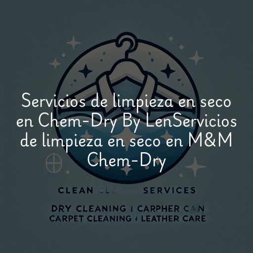Servicios de limpieza en seco en