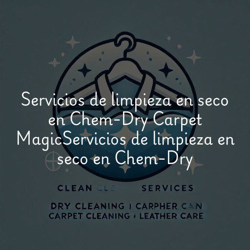 Servicios de limpieza en seco en