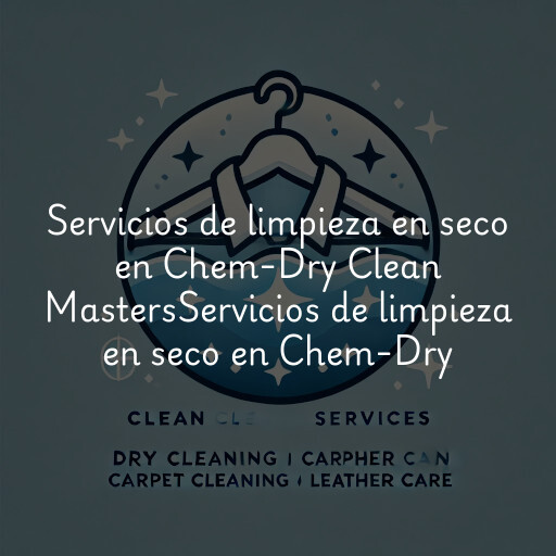 Servicios de limpieza en seco en